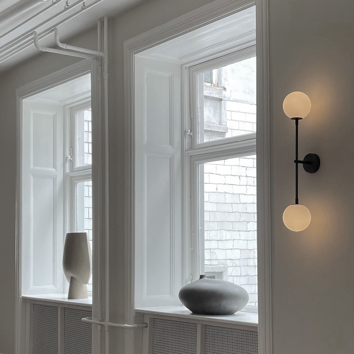 Drop Wall Lamp Bulp – Grey – vue 3 – Exception Design