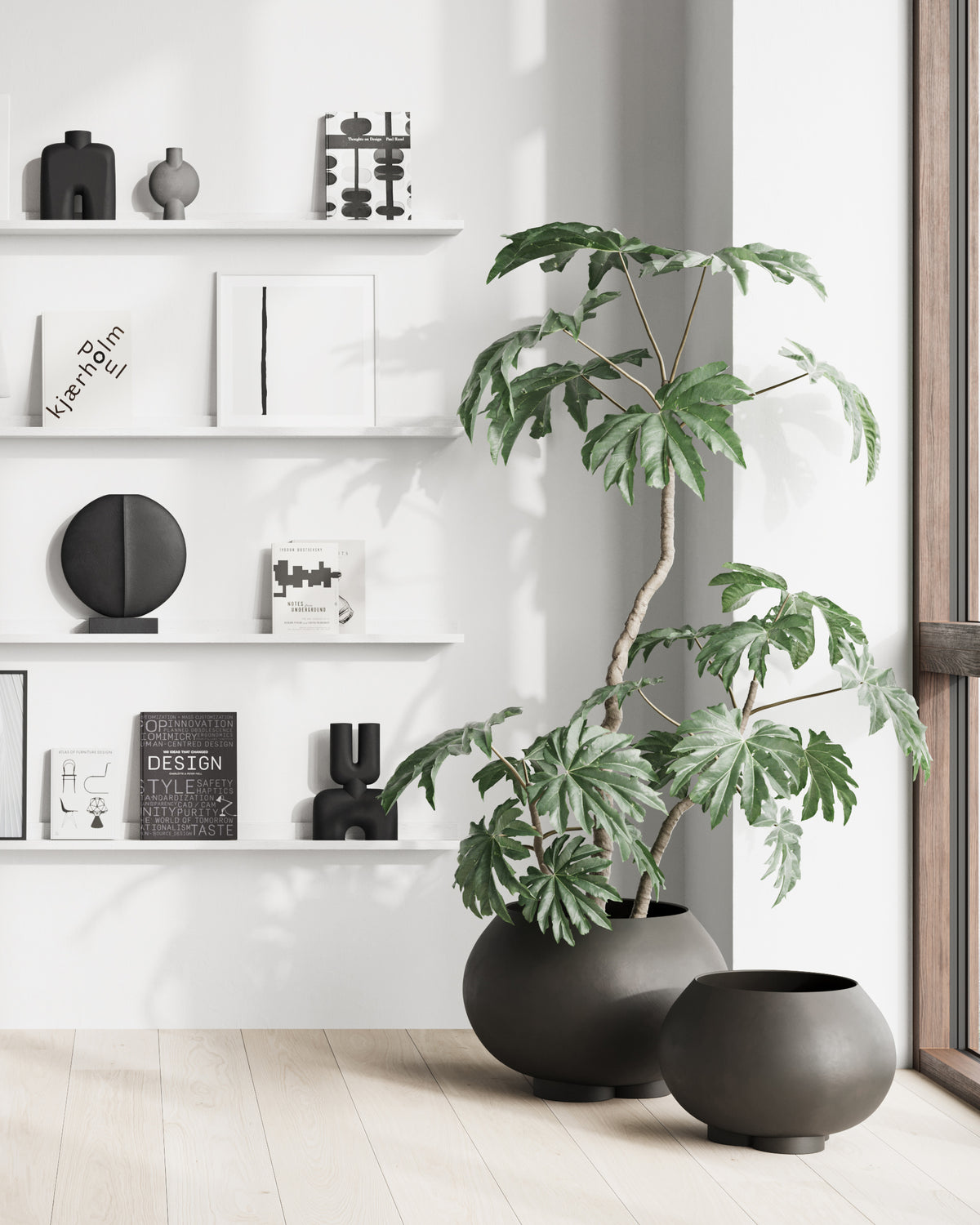 Urchin Plant Pot, Coffee – vue 6 – Exception Design