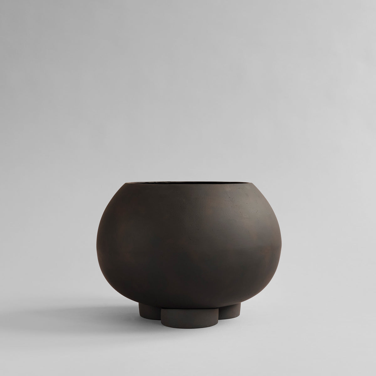 Urchin Plant Pot, Coffee – vue 3 – Exception Design