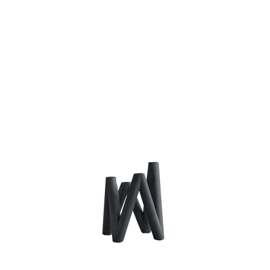 W Candle Holder – Black – Exception Design