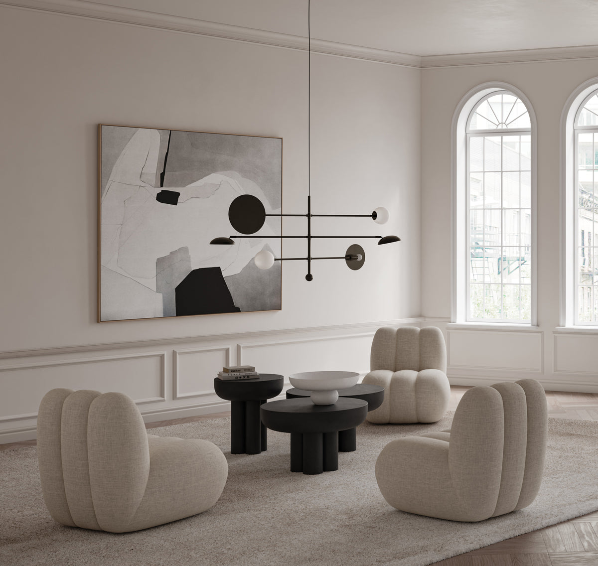 Sahn Chandelier – Bronze – vue 3 – Exception Design