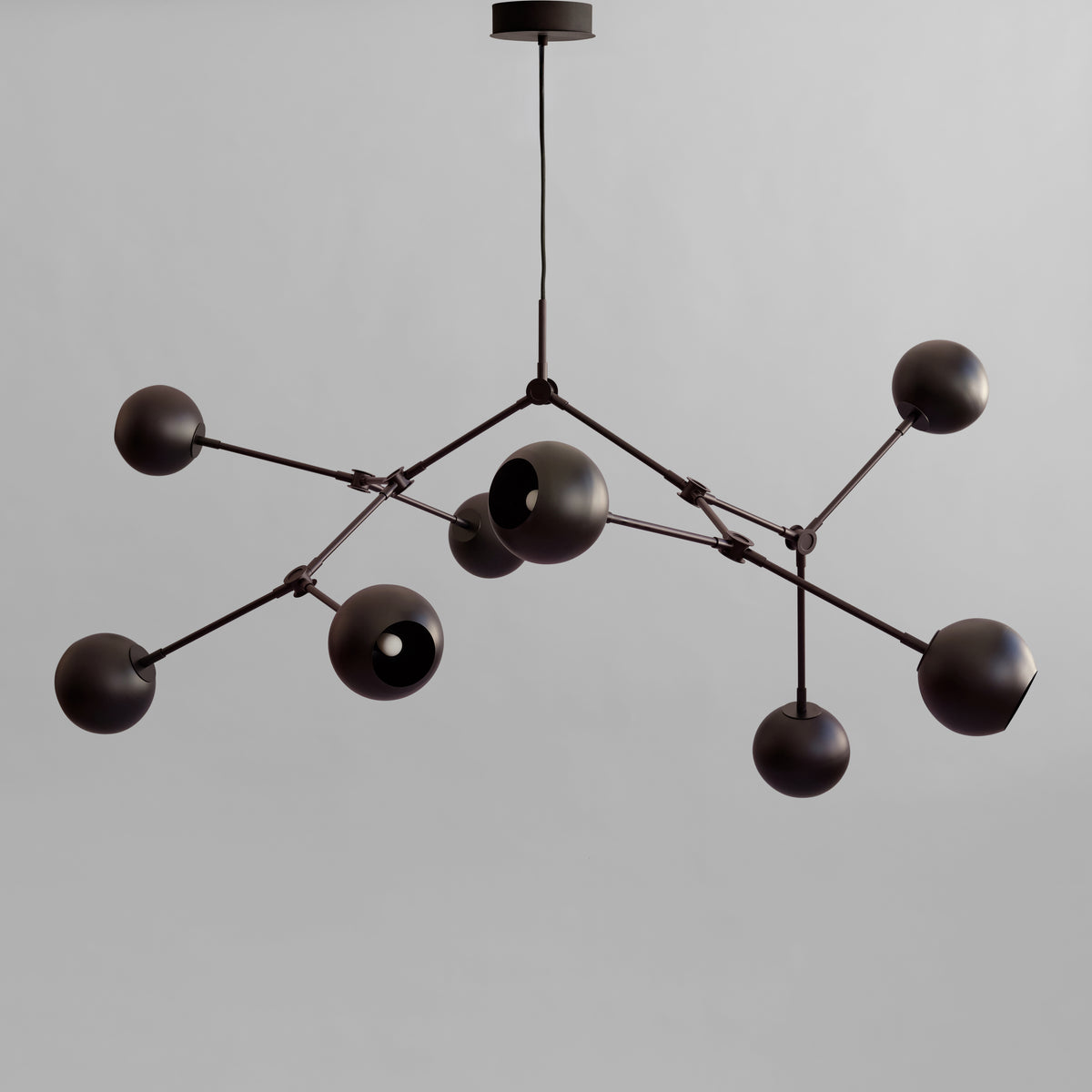 Drop Chandelier Globe – Burned Black – Exception Design
