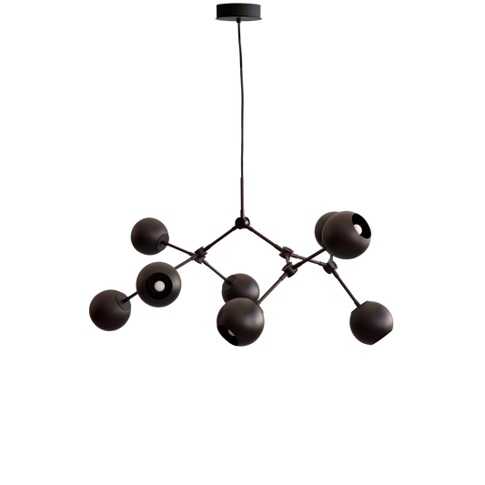 Drop Chandelier Globe, Mini – Burned Black
