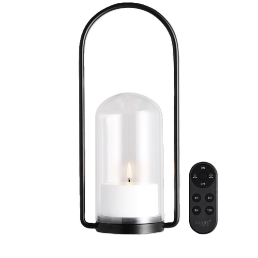 Set lanterne outdoor avec cloche en verre