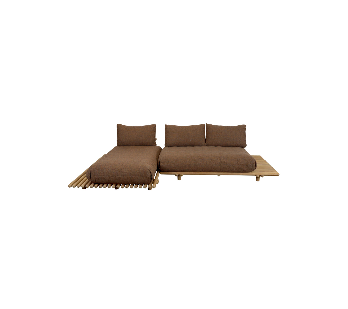 STICKS PLATFORM, canapé avec chaise longue
