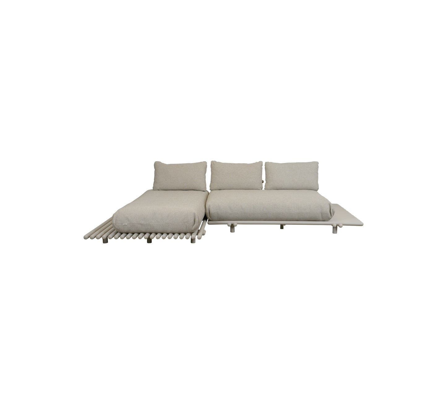 STICKS PLATFORM, canapé avec chaise longue