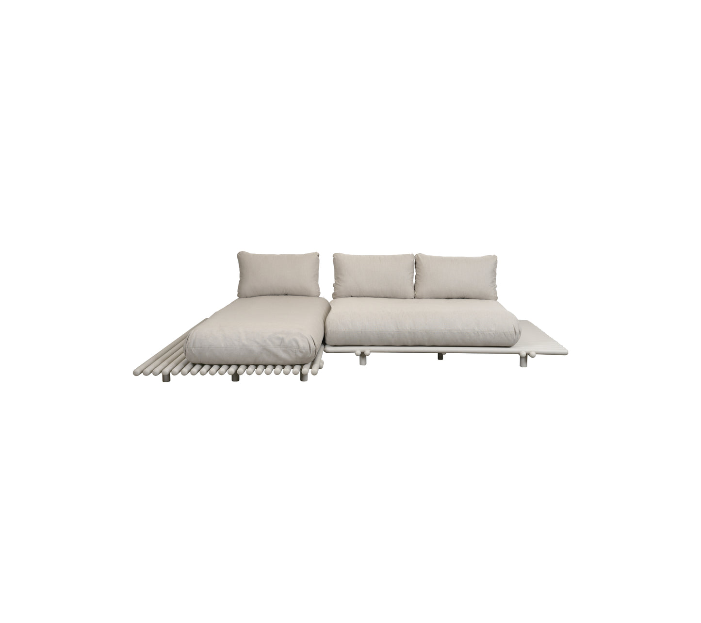 STICKS PLATFORM, canapé avec chaise longue