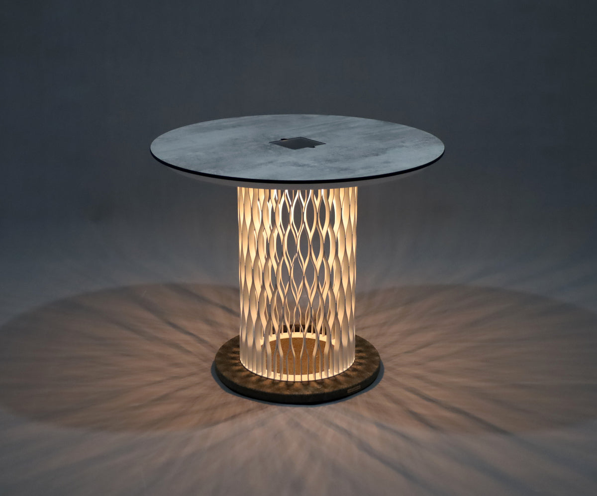 CADIX – Table solaire Ø 110 – vue 2 – Exception Design