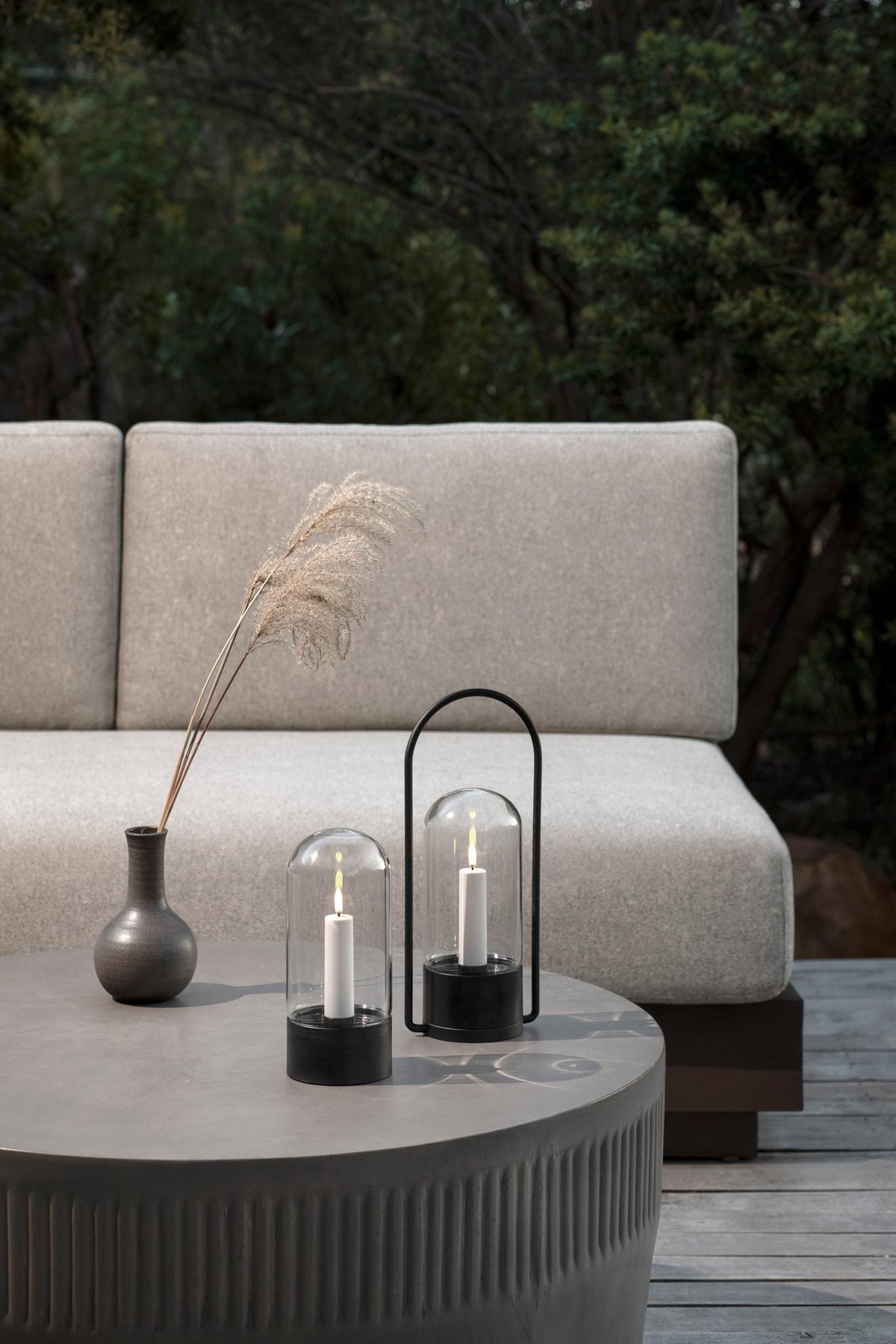 Set lanterne outdoor avec cloche en verre – vue 4 – Exception Design
