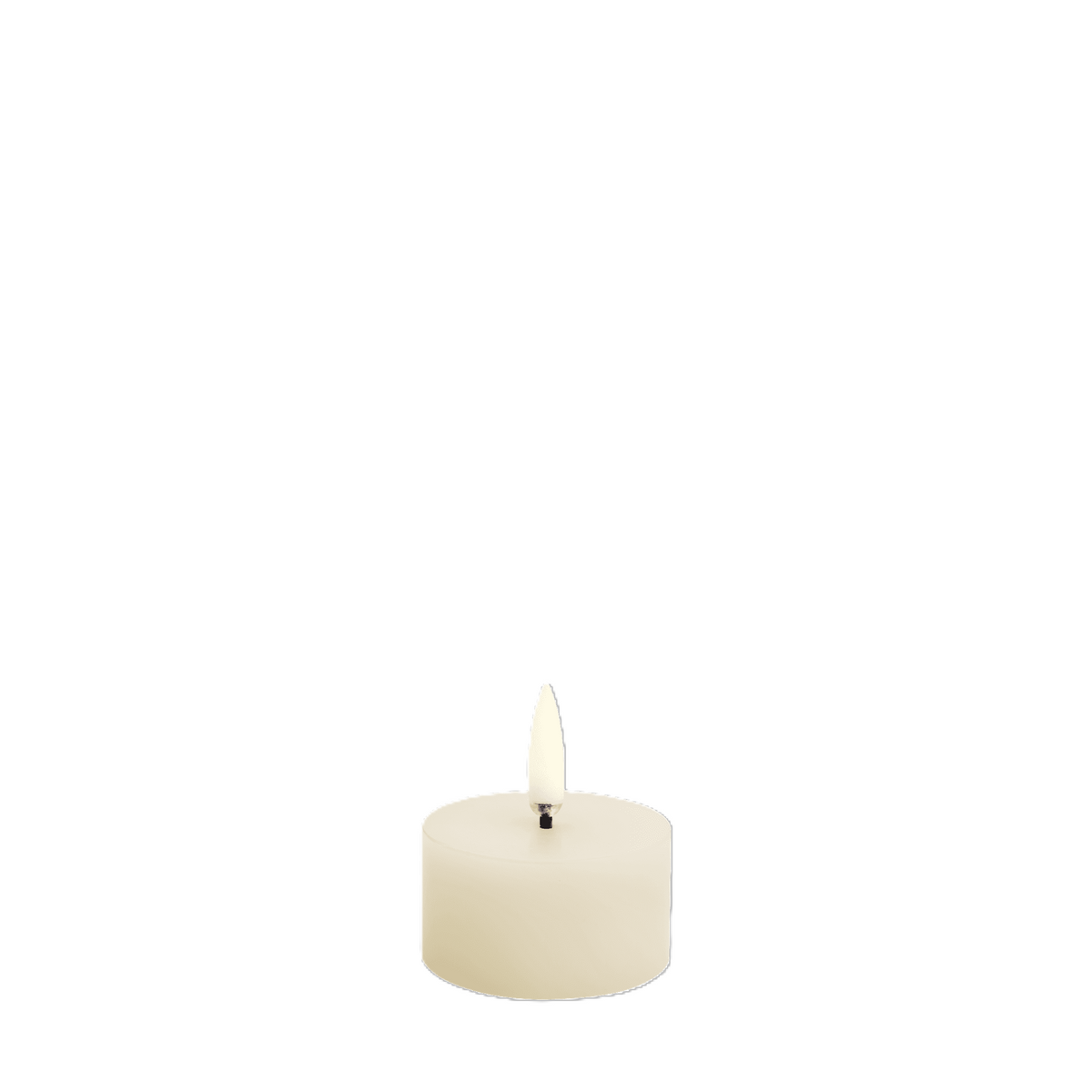 Bougie LED pilier ivoire finition lisse 5 x 2,8 cm – Exception Design