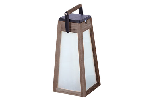 TECKA – Lanterne solaire teck