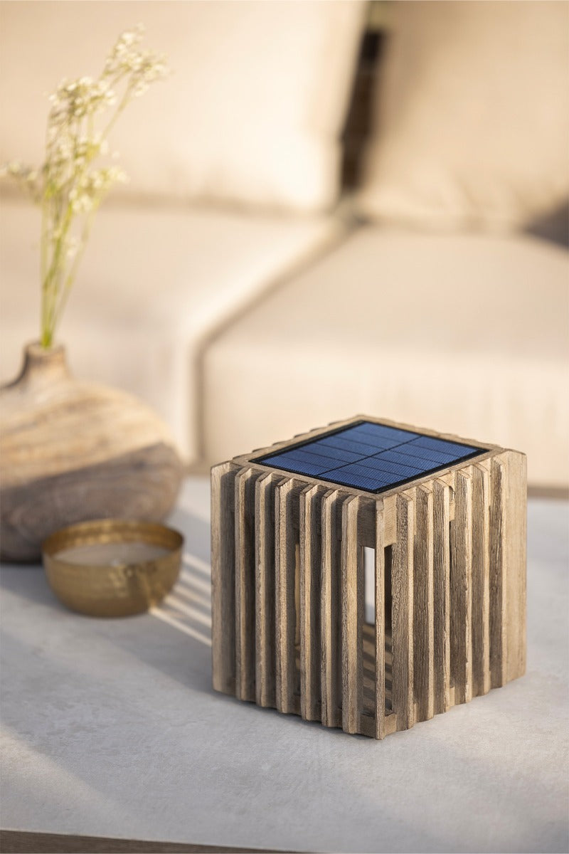 VERTI – Lampe de table en teck